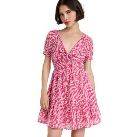 New Banjanan Artemis 100% Cotton Floral Babydoll Dress Pink White 10 $370 -  asmetro.org.br